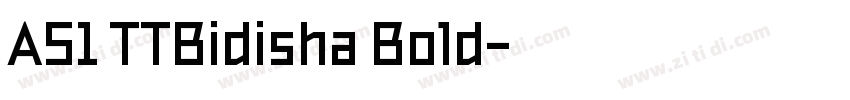 AS1 TTBidisha Bold字体转换